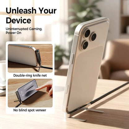 240W Super Fast Charging Stand Data Cable With Type-c Built-in Stand Adapter Multi-function Foldable Converter Charging Bracket