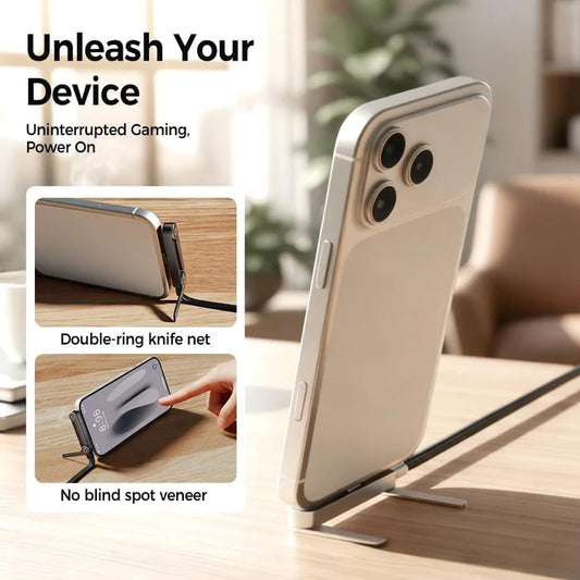 240W Super Fast Charging Stand Data Cable With Type-c Built-in Stand Adapter Multi-function Foldable Converter Charging Bracket